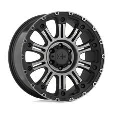 20x9 Xd Xd829 Hoss Ii Satin Black Machined Gray Tint Wheel 5x5 -12mm