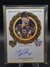 2025 Topps Gilded Collection Buster Posey Champions Auto Black /10 SF Giants