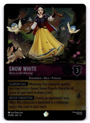 Snow White - Merry as the Morning 37/204 [Legendary Cold Foil] Wilds Unknown NM