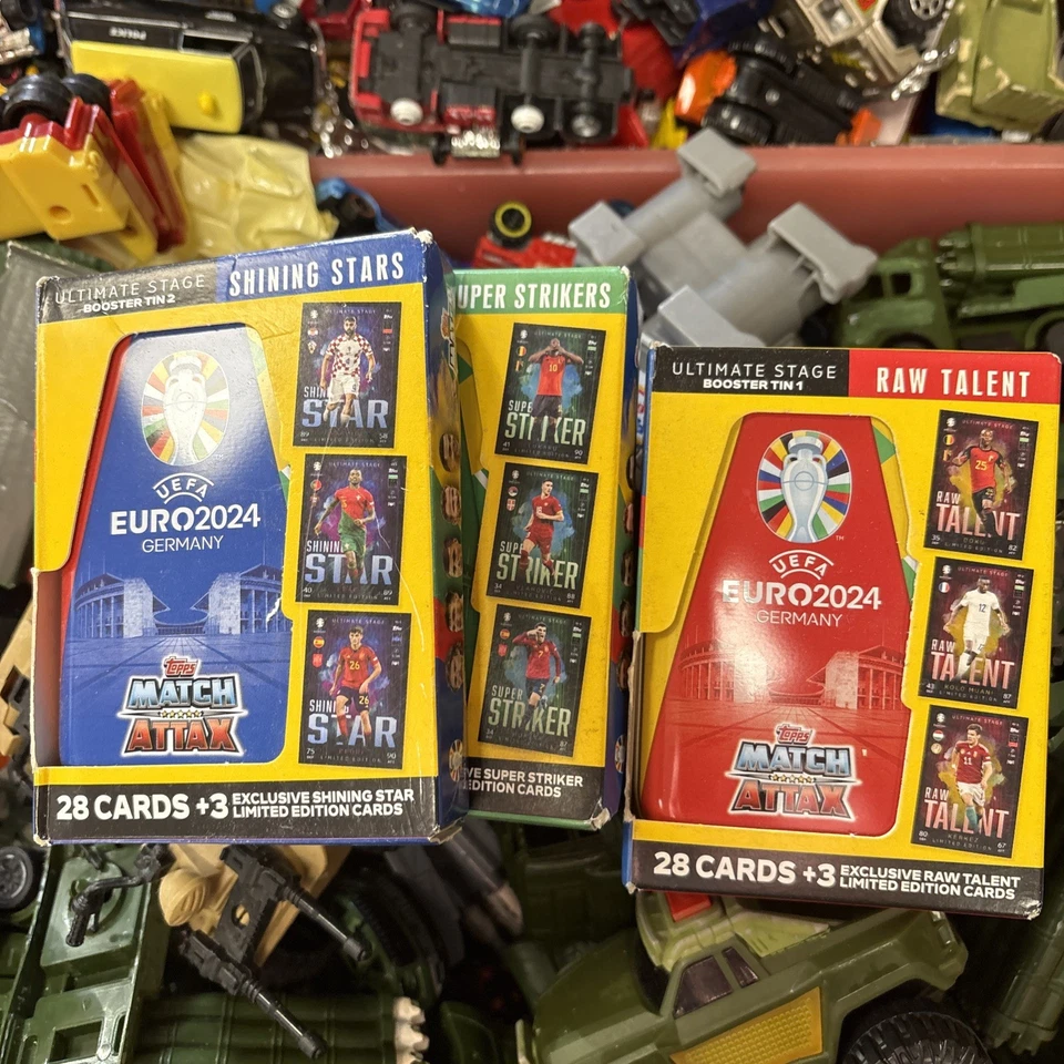 Topps Match Attax Euro 2024 Full Set 3 Booster Tins - New