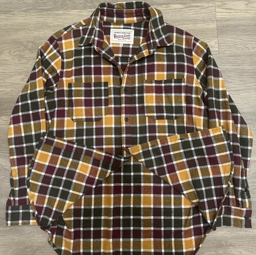 Vtg Check Plaid Cotton Flannel Button Up Shirt Western Grunge Hipster L USA Made, $37.95 - Photo 7