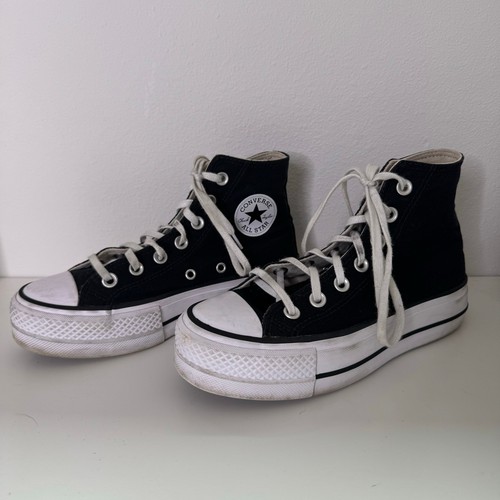 Baskets Converse Chuck Taylor All Stars montantes à deux étages femme taille 5 noir - Photo 5/5