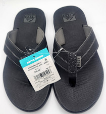 REEF ELEMENT TQT BOTTLE OPENER THONG SANDALS BLACK MENS SIZE 9