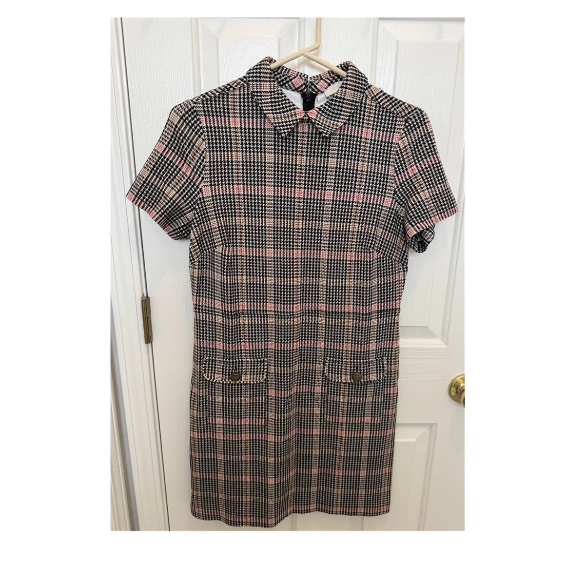 loft green plaid dress Open Back Button Up Plaid Shirt 1588 Green / X-Large main image 0