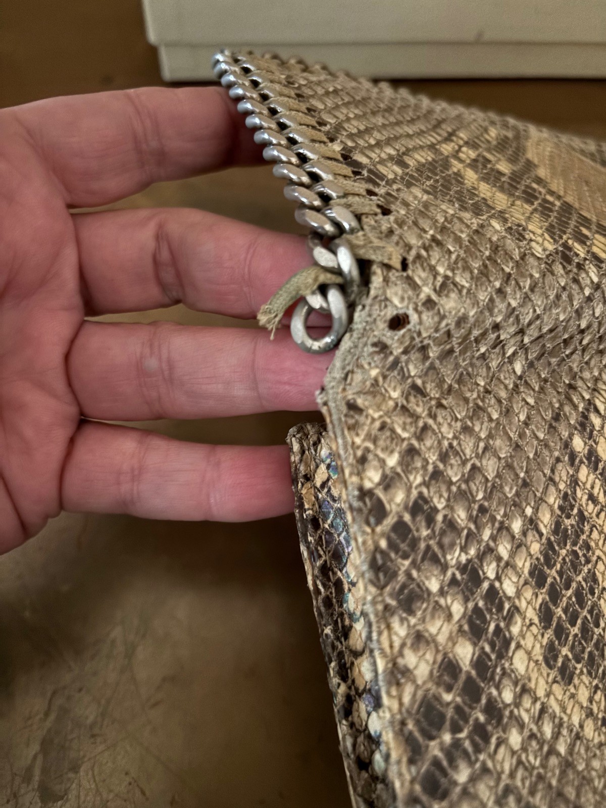 STELLA McCARTNEY Brown Python Wallet - image 5