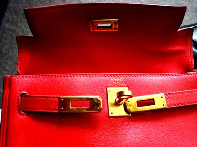 Authentic Hermes Kelly Red Backpack