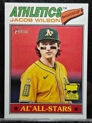 Jacob WIlson 2026 Topps Heritage #17 All-Star Rookie Cup Athletics