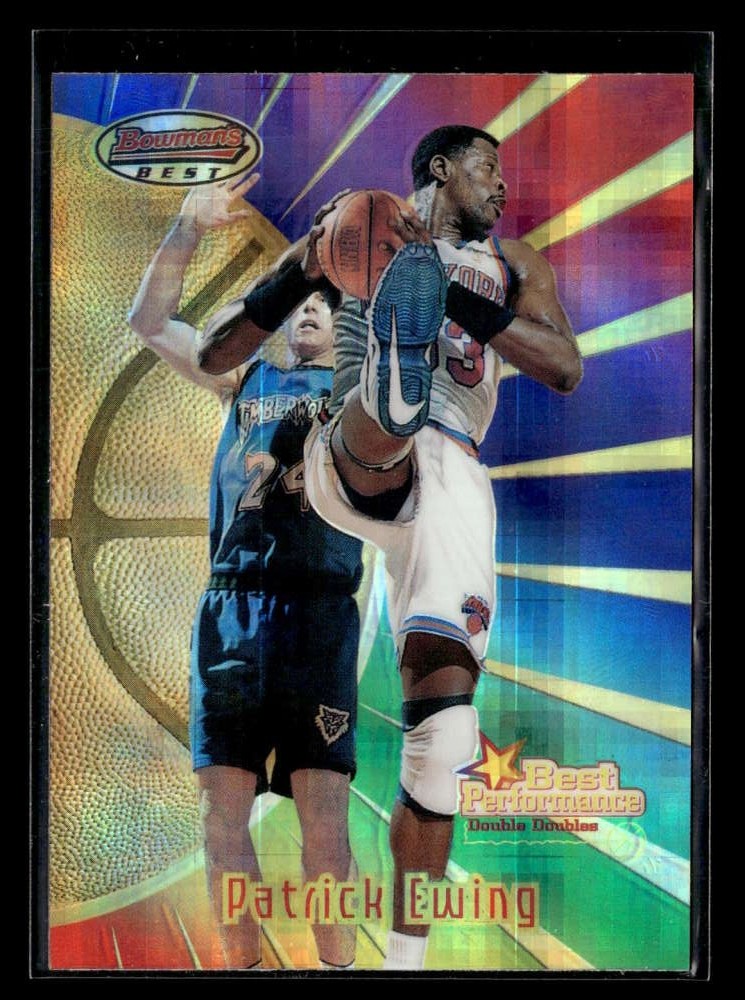 1997-98 Bowman's Best Patrick Ewing #93 Atomic Refractor New York Knicks Y9682