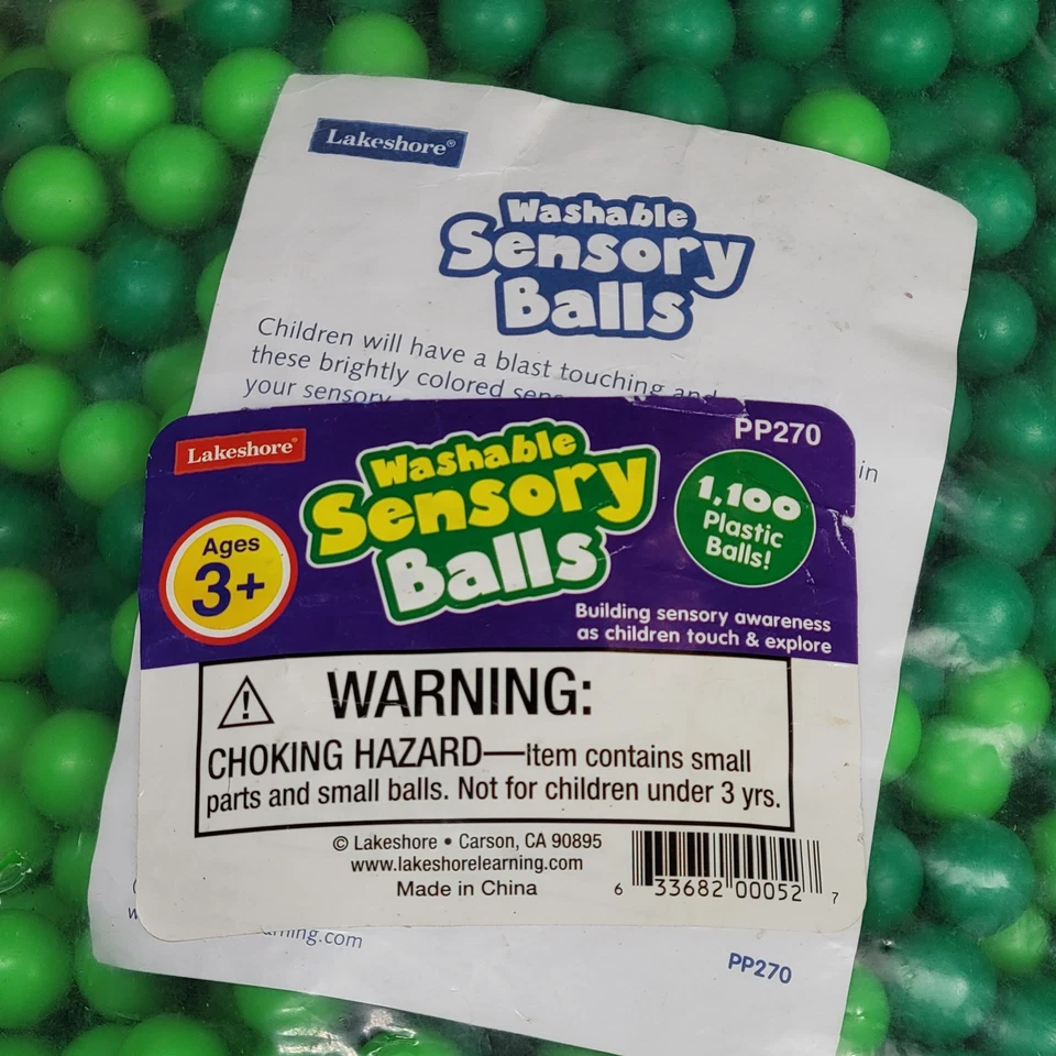 Новые моющиеся сенсорные шарики Lakeshore зеленые 1100 штук  - Изображение 2 из 3