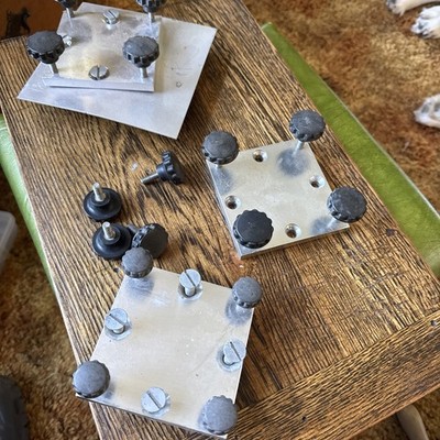 3 Vintage Big Jon  mounting bases See Pics For Details  Extra Bolts