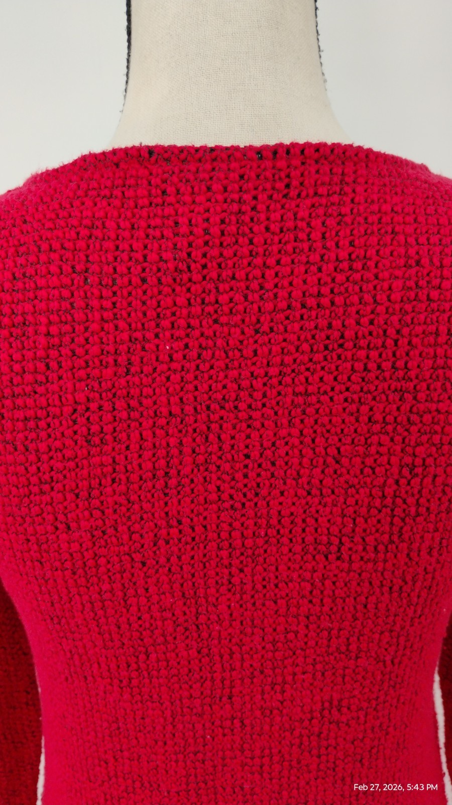 MULTIPLES Red Textured Button Front Trim Tunic To… - image 11