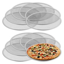 OCS Parts 12-Inch Aluminum Pizza Screens  12-Pack