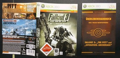 Fallout 3 - The Pitt Operation Anchorage - XBOX 360 Cover + Spiel Anleitung   