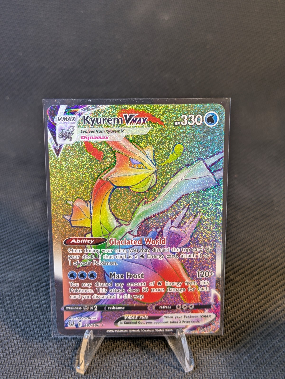 Kyurem VMAX (Secret) 197/196 Swsh11: Lost Origin Holo Pokemon TCG - NM