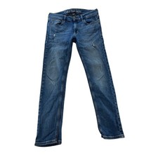 Calvin Klein Jeans Womens Slim Boyfriend Blue Denim Distressed Jeans Size 2