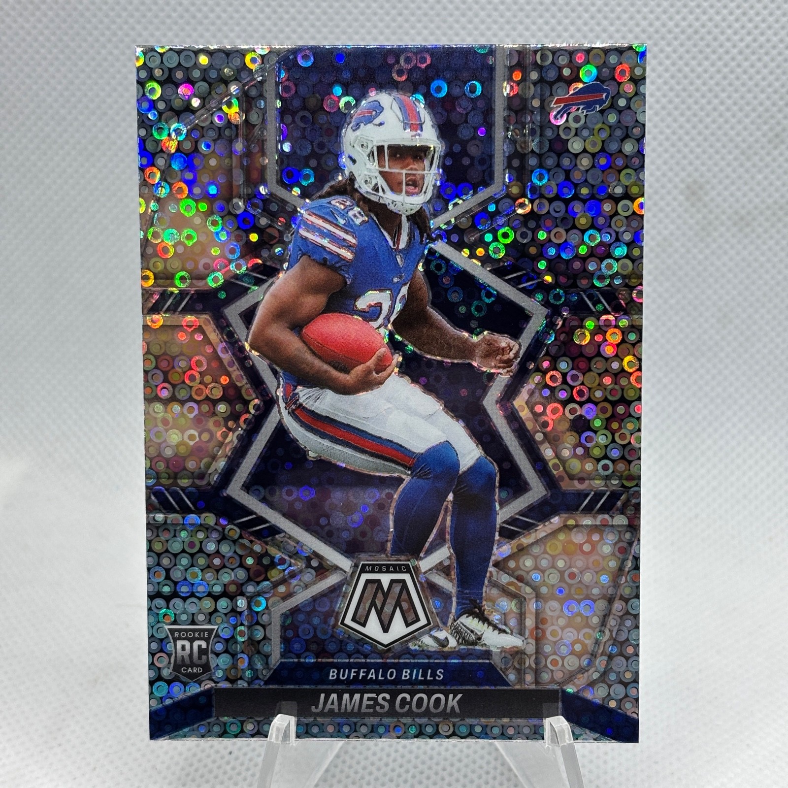 2022 James Cook RC Mosaic SILVER DISCO PRIZM ROOKIE #309