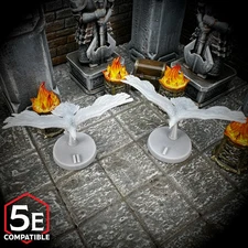 Eagle Pair - 2pcs - Fantasy TTRPG D&D DnD Miniatures