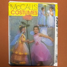 McCall's Pattern 3365 Children's Girl's Flower Fairy Costumes Size 3-8 FF UNCUT