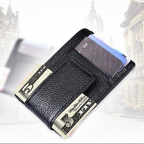 Color: Pink - Money Clip with RFID Safe Wallet - Picture 1 of 1