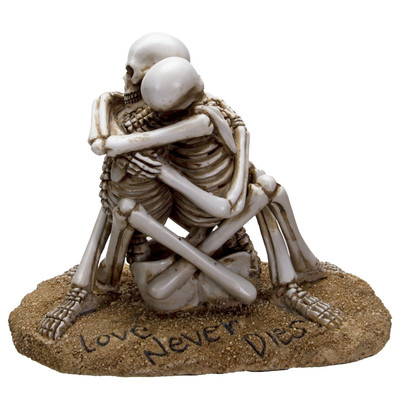 Love Never Dies Couple Sharing an Intimate Hug Resin Collectible Figurine