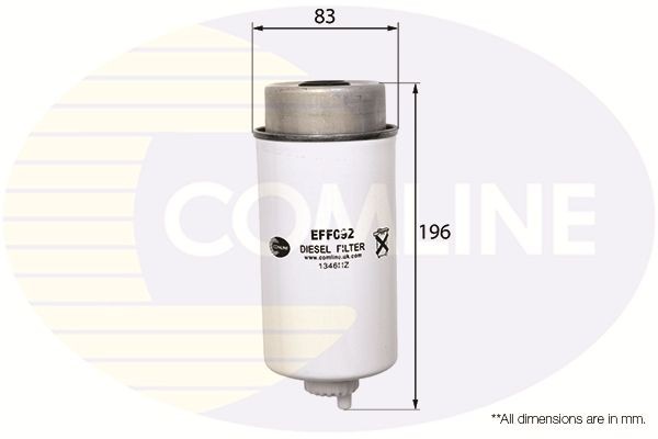 Fuel Filter 83mm Outer ⌀ Fits Ford Transit Transit Tourneo LTI TX COMLINE EFF092