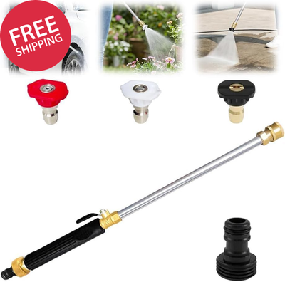 #ad #ad Upgraded High Pressure Jet Nozzle Power Washer Garden Hose Spray Attachment $51.87