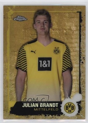 2021-22 Topps Chrome BVB Borussia Dortmund Refractor 30/49 Julian Brandt #12 5b1