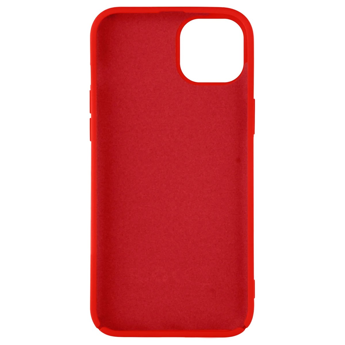 Coque silicone iPhone 14 Plus Jaym rouge avec doublure microfibre