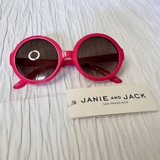 Janie and Jack Round Pink Framed Sunglasses Girls 4 and Up