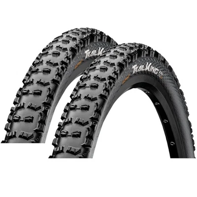 2 x Continental Trail King Wire 'Draht' Fahrrad Reifen - 26" 27,5" 29" Conti