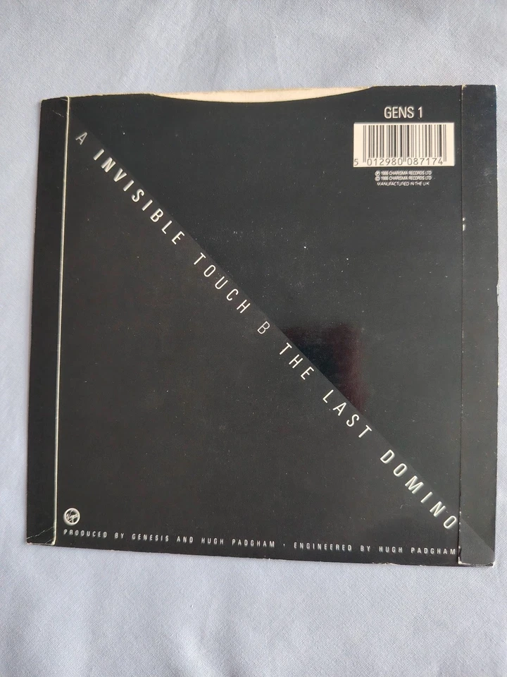 GENESIS "INVISIBLE TOUCH" 1986 7" VINYL SINGLE IN A PICTURE SLEEVE - Image 3 of 4