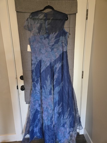Vestido de organza floral manga corta Rene By Rene Ruiz para mujer talla 18 - Imagen 5 de 11