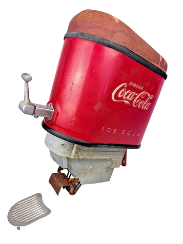 Vintage 1930's Coca Cola Motor Boat Fountain Drink Dispenser Machine Sign *RARE*
