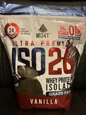 ISO26 Grass Fed Whey Protein Isolate Powder Vanilla 1.6lbs 24 Servings BB 4/2027