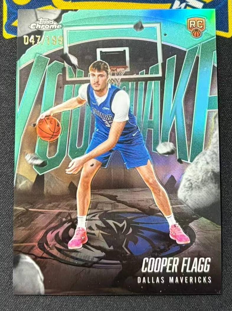 2025-26 Topps Chrome Cooper Flagg RC Rookie Youthquake Aqua /199