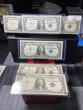 6x 1957’S One Dollar Silver Certificate VG/VF