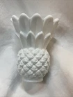 Vintage Milk Glass Indiana Glass Co Tiara Pineapple Vase/ Candle Holder