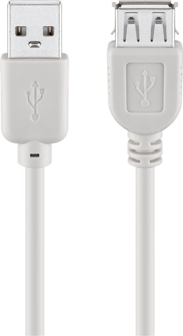Wentronic - Rallonge de câble USB - USB 2.0 - 60 cm - Gris - Image 2
