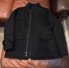 PETER MILLAR NEW $1595 Mens Large 100% Wool Full Zip Insulated Field Jacket Coat