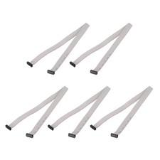 5Pcs IDC Connector Flat Ribbon Cable 16 Pin FC 2mm Pitch 50cm Length