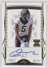 2022 Leaf Trinity Gold 29/75 Jaquarii Roberson #BA-JR3 Auto 4z8