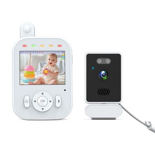 2.8" Video Baby Monitor Night Light 720P Camera 2-Way Talk NO WiFi VOX