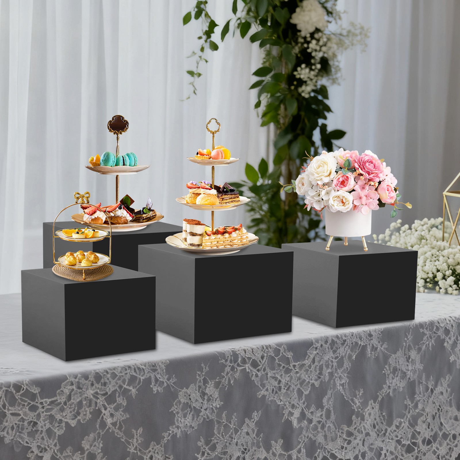 4 Stück Buffetständer, Acryl-Tortenständer für Cupcakes, Sammlerstücke, Schmuck