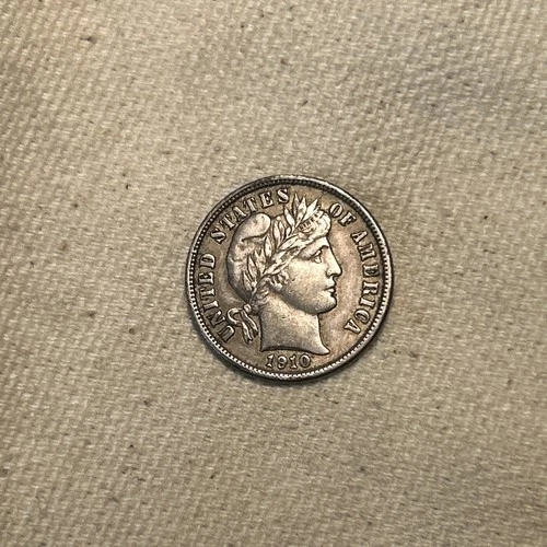 1910 Barber Dime — photo from another recent sale