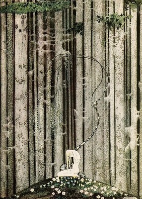 At Rest in the Dark Wood by KAY NIELSEN 1914 Illustration 5 x 7 in Photo Reprint