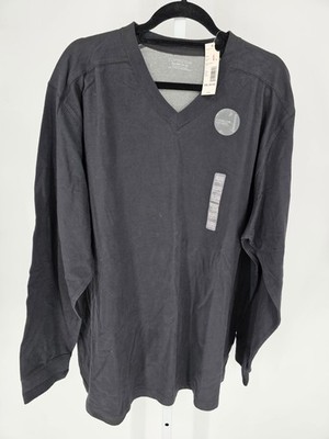 Covington Mens Sz XXL V Neck Sweater Suede Feel Softness Black NEW