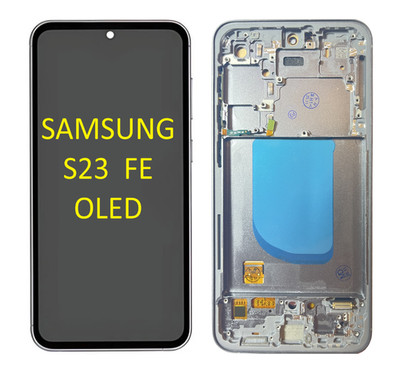 Display für Samsung Galaxy S23 FE  SM-S711 B mit Rahmen OLED Graphit