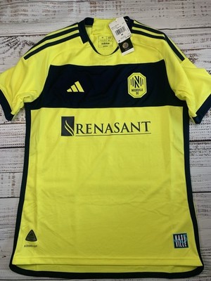 adidas Nashville SC Home Jersey Men's Medium M Authentic Yellow Soccer HZ6210
