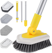 Bathtub Cleaning Brush Long Handle, Shower Bathroom Cleaner Brush Scrubber