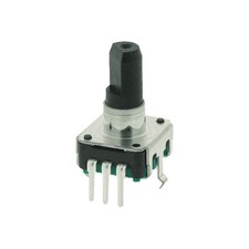 Alps Encoder With 6mm D-plastic Shaft Vertical with Switch
